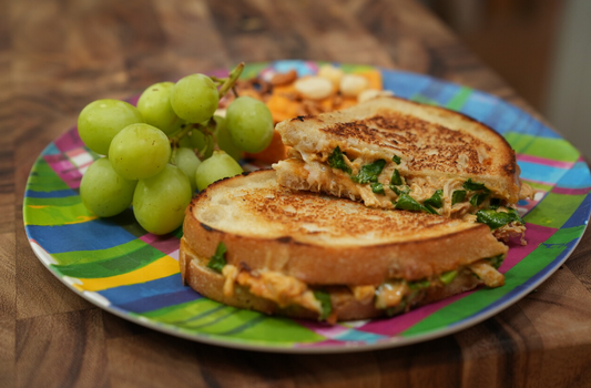Korea Spiced Chicken Grilled Cheese