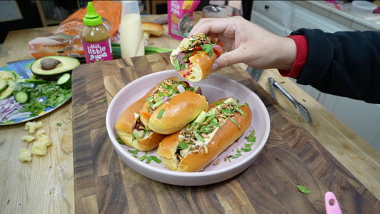 Southeast Asia Spiced Hot Dog with Thailand Everything Crunch