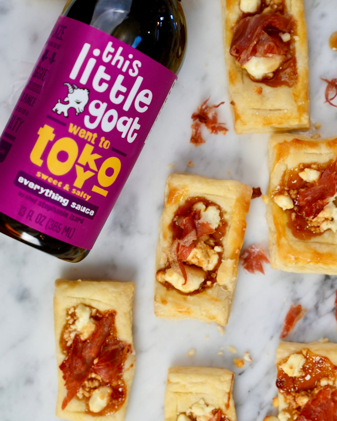 Goat Cheese & Fig Tarts with Crispy Prosciutto