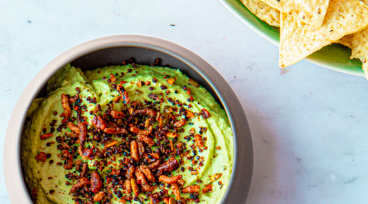 this little goat went to mexico crunch creamy avocado dip