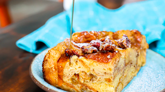 this little goat went to india spiced slow cooker french toast casserole